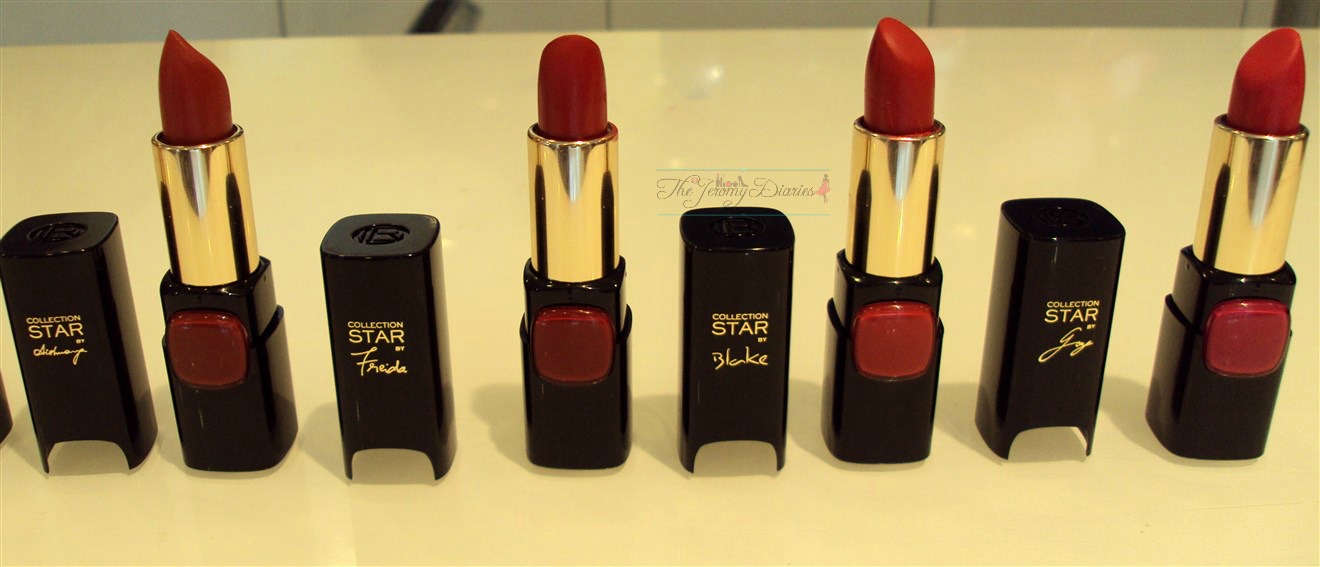 L-to-R: Pure Brick,Pure Rouge,Pure Scarleto and Pure Amaranthe