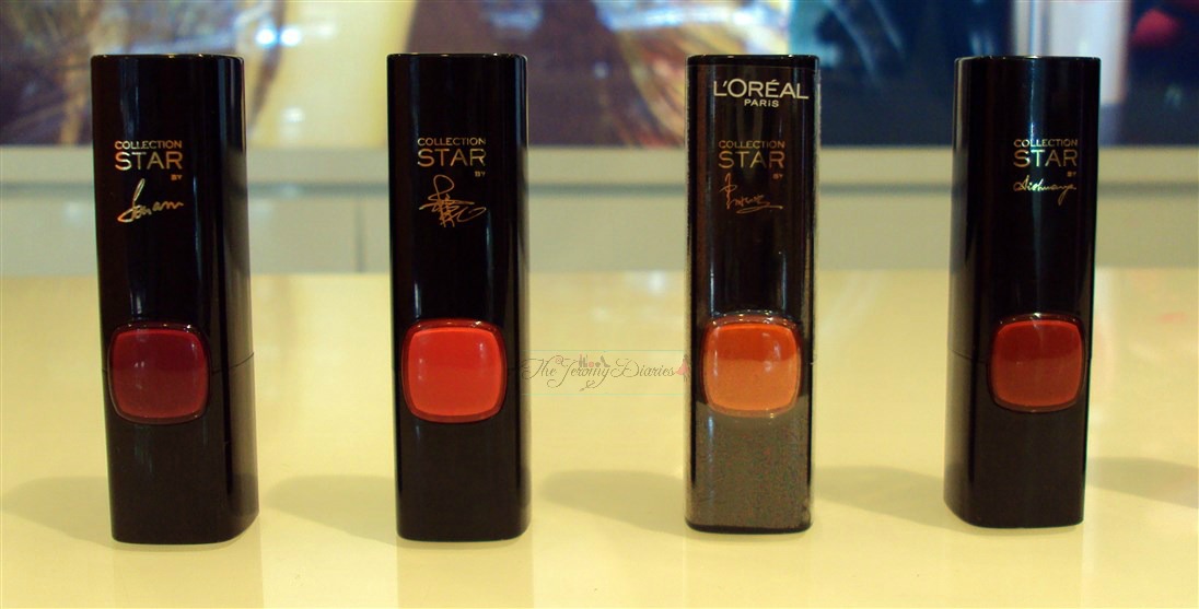 loreal collection star pure reds lipsticks