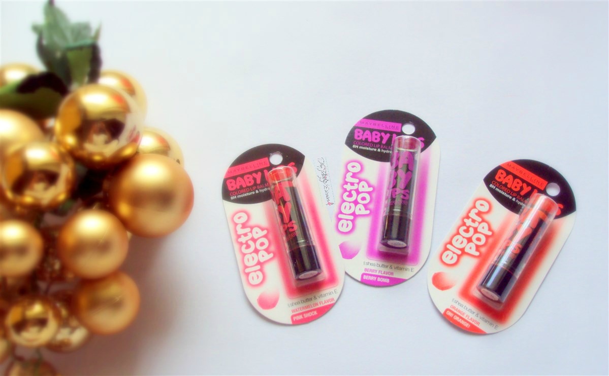 maybelline baby lips electro pop collection berry bomb oh orange and pink shock