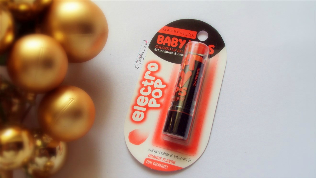 maybelline baby lips electro pop oh orange review and swatches