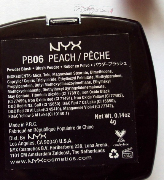 nyx powder blush peach ingredients