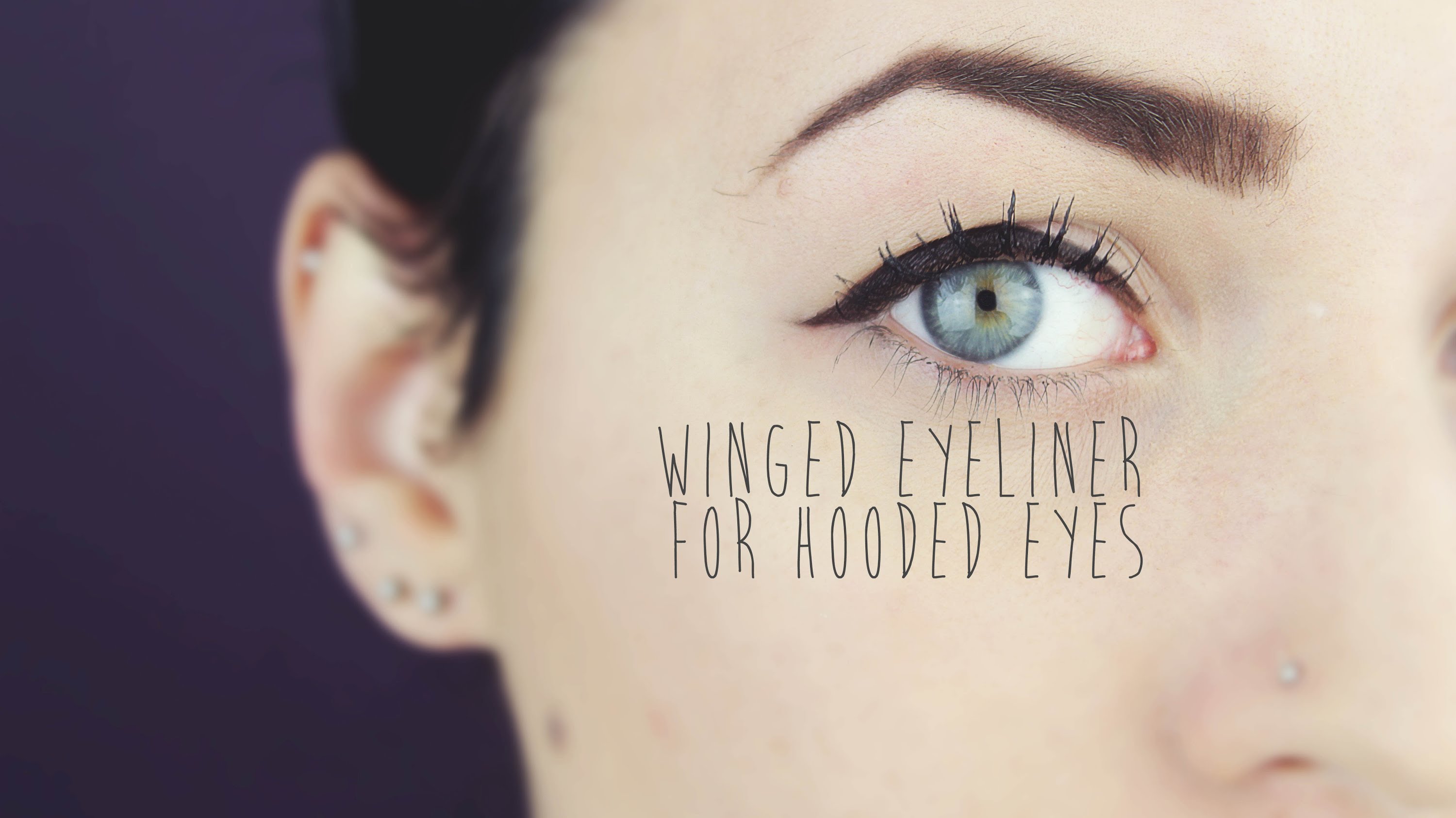 winged eyeliner for hooded eyes