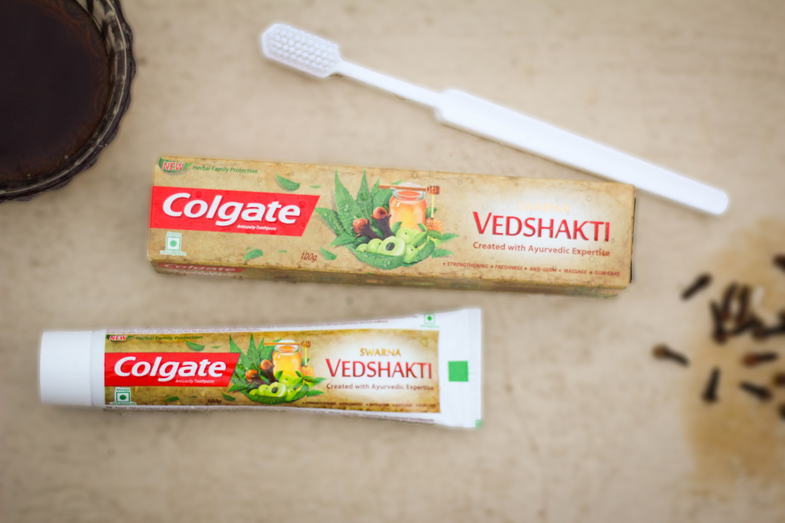 colgate new toothpaste launch vedshakti